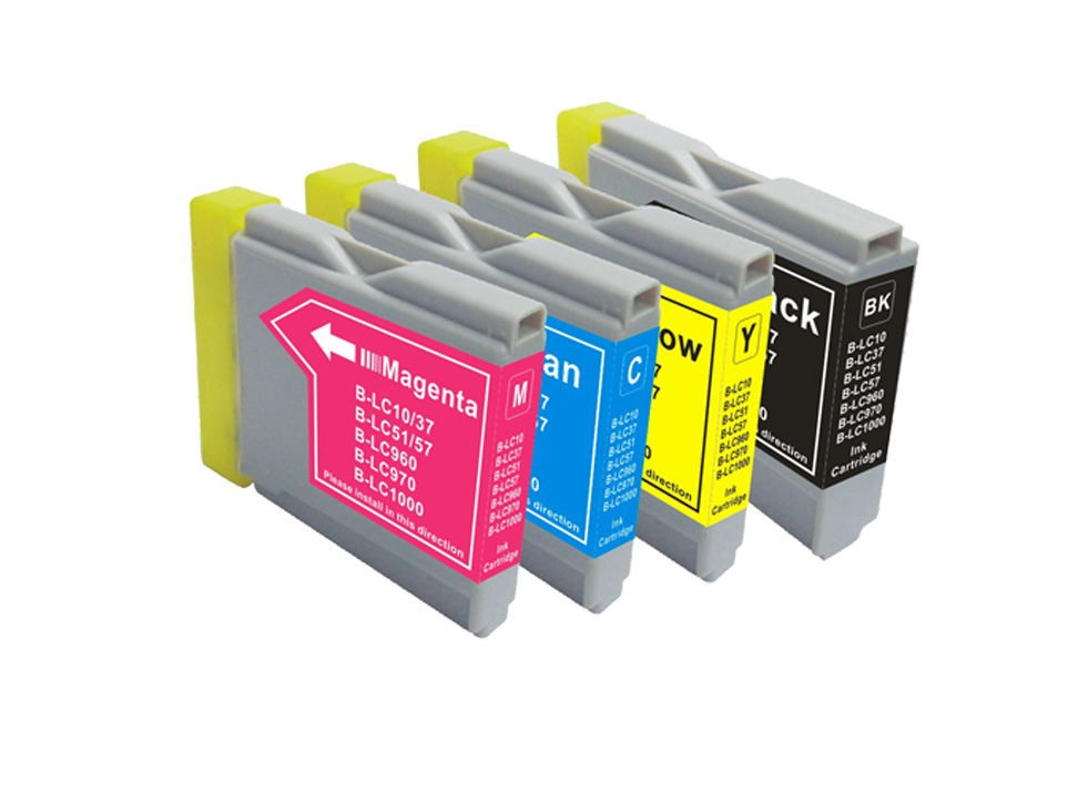 Compatible Brother LC51 LC57 LC970 LC1000 Ink cartridge set of Four