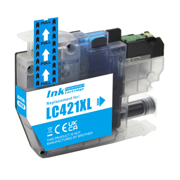 Compatible Brother LC421XLC Cyan Ink Cartridge