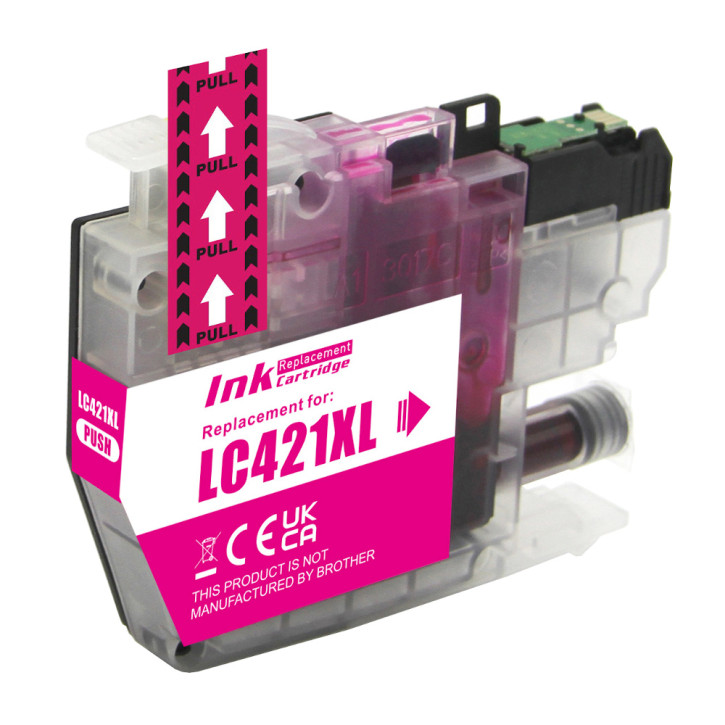 Compatible Brother LC421XLM Magenta Ink Cartridge