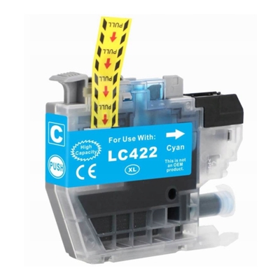 Compatible Brother LC422XLC Cyan Ink Cartridge