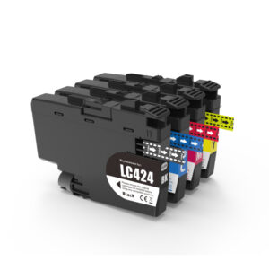 Compatible Brother LC424BK C M Y Set of Black plus Colours Ink Cartridges