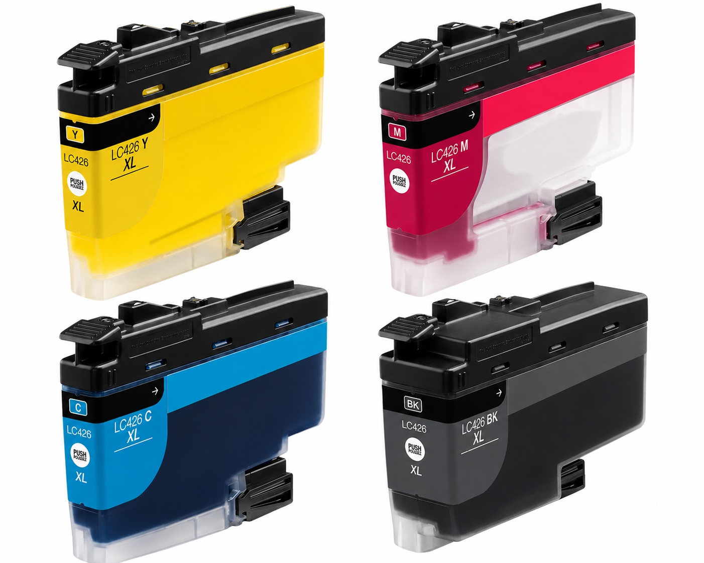 Compatible Brother LC426XLBK M C Y Set of Black plus Colour Ink Cartridges