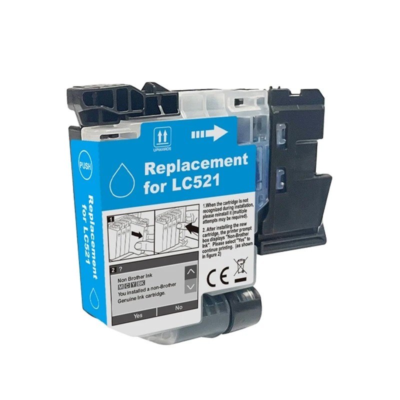 Compatible Brother LC521C Cyan Ink Cartridge