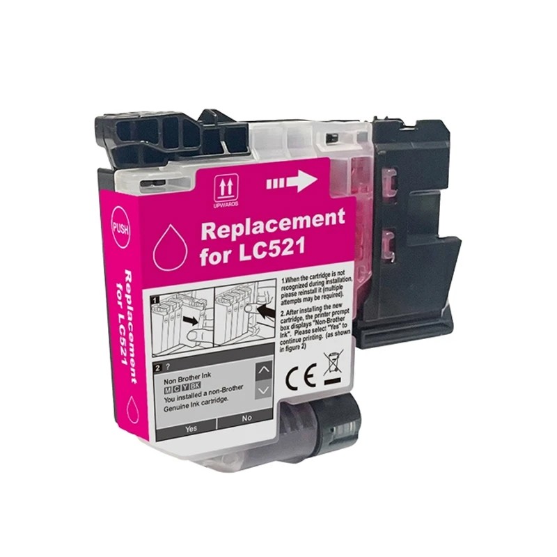 Compatible Brother LC521M Magenta Ink Cartridge