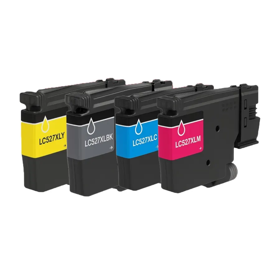 Compatible Brother LC527XLBK C M Y Set of Colour Ink Cartridges