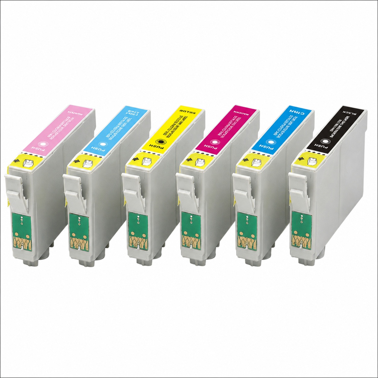 Compatible Epson Stylus Photo T0801-6 Ink Cartridge Set