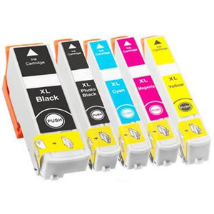 Compatible Epson T2621 2631 2632 2633 2634 High Yield Set of Colour  Ink Cartridges