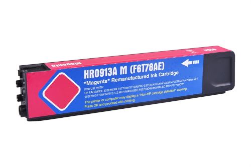 Remanufactured F6T78AE 913A Magenta ink cartridge