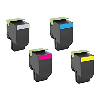 Remanufactured Lexmark 005240YS high yield colour toner cartridge set