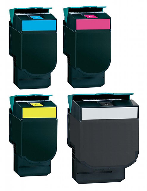 Remanufactured Lexmark C540H2KG C540H2CG C540H2MG C540H2YG  set of colours